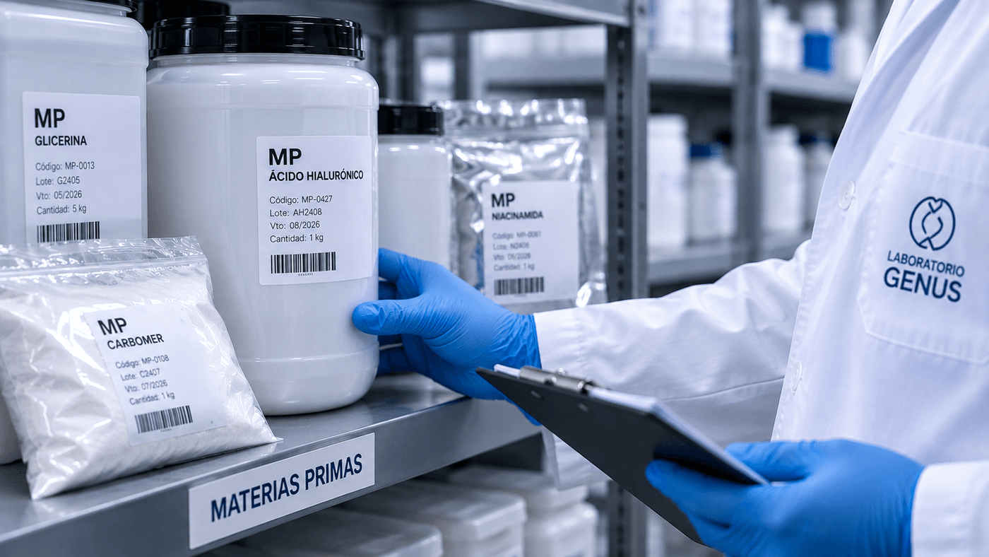 Control de ingreso de materias primas